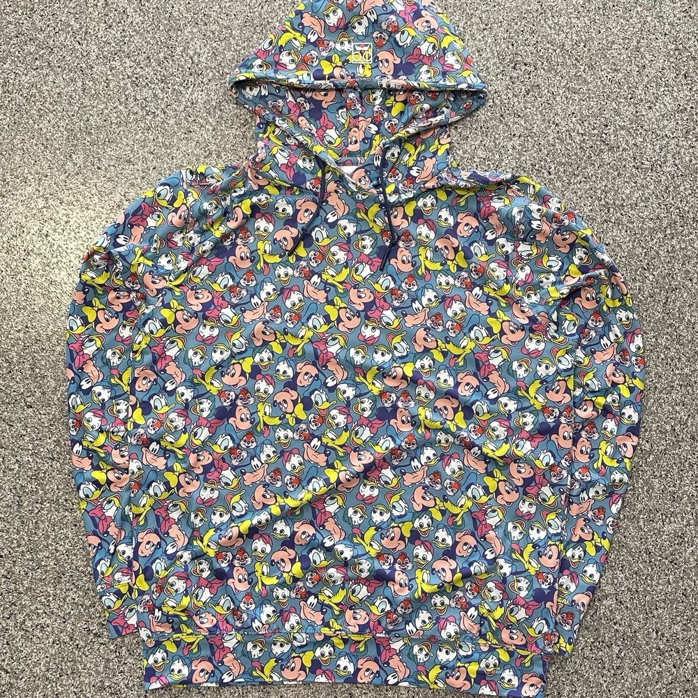 RSVLTS x Disney Pullover Hoodie Long Sleeve Shirt Mens M AOP Afternoon